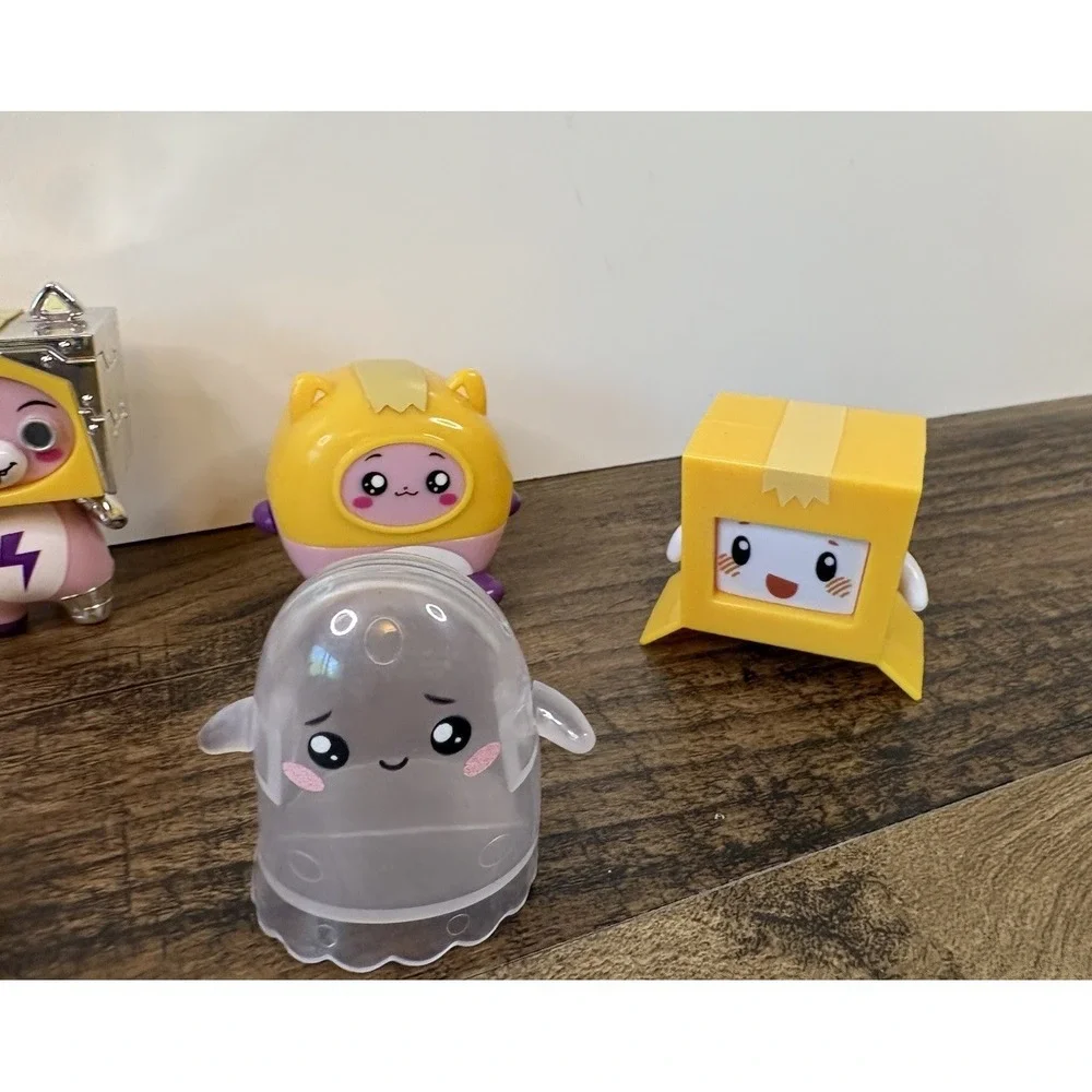 LankyBox Plastic Figure Lot Boxy Milky Ghosty Lankybot